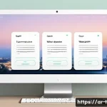 티니핑 공식 웹사이트 이용법 - A sleek, modern website interface for an Arabic-speaking user browsing TiNiPing on a high-resolution...